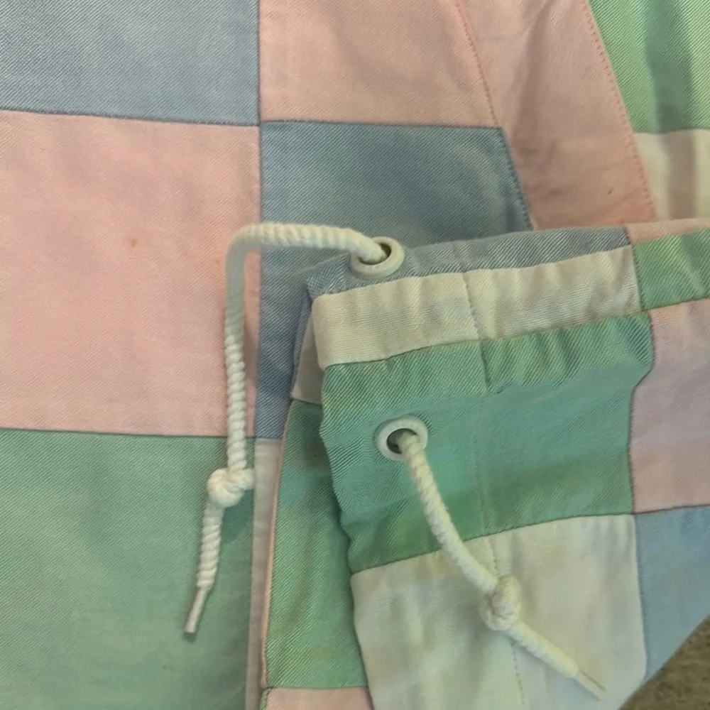 Vineyard Vines Women's Offshore Pastel Oxford Patchwork Hoodie Preppy & Fun! - Picture 6 of 13